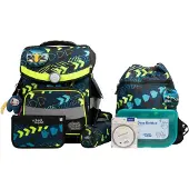 School-mood Timeless Pro Schooltas set 7-delig geel