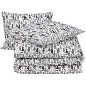 MOODIT Dekbedovertrek Odil Chat Noir Katoen-200 x 200 / 220 cm | 2-Persoons