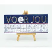 Voor Jou! Wensreep Voor Jou – Belgische Melkchocolade Cadeaureep – Fairtrade Chocolade Cadeau – 70g