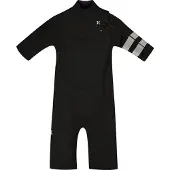 Hurley Air 2/2 Mm Short Sleeve Shorty Met Rits Aan De Voorkant