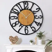 OEM Grote wandklok, 40 cm, stil, op batterijen, modern design