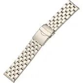 HS Horlogeband Metaal Chesterfield Staal - 24mm