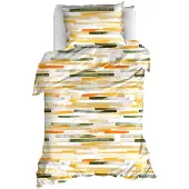 MOODIT Dekbedovertrek Odil Flynn Sand Katoen-140 x 200 / 220 cm | 1-Persoons
