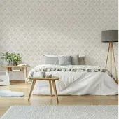 Sublime Vliesbehang Art Deco - Naturel - 10,05 M X 52 Cm