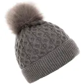 Trespass Dames/Dames Freja Pom Pom muts (Donkergrijs)