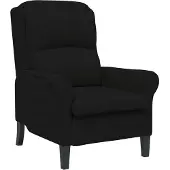 vidaXL Fauteuil Zwart 76 x 94 x 102 cm Microvezel