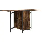 Syfax Eettafel 144 x 60 x 75 cm Bewerkt hout Gerookt eiken