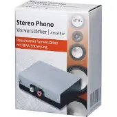 MaxTrack Voorversterker (PRE AMP) voor draaitafels (1x Phono) / zwart