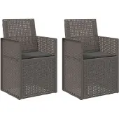 vidaXL Tuinstoelen 2 st Lichtgrijs en antracietkleurig PP