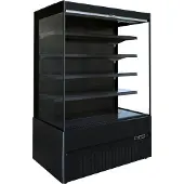 CombiSteel Wandkoeling - Jamie - Zwart - +2°C/+8°C - Geforceerd - Nachtgordijn - 1310x665x1920mm