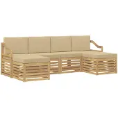 vidaXL Sofa-Sets Massief Acacia Hout