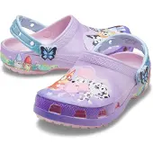 Crocs Open schoenen 'Classic Bluey' lichtblauw / lavendel / rosa / zwart