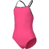 Arena - Girl's Solid Swimsuit - Badpak 128, roze