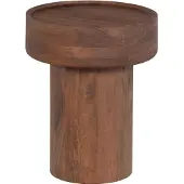 Woood Dara Bijzettafel - Mangohout - Bruin - 50x40x40