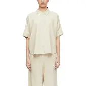 Comma Blouse lichtbeige
