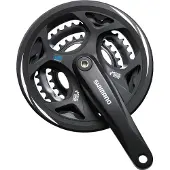 Shimano Crankstel 7/8-speed Altus FC-M311 42/32/22T met kettingrand - zwart