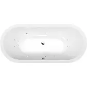 Polysan Viva O whirlpoolbad, 185x80x47cm, Active Hydro, chroom