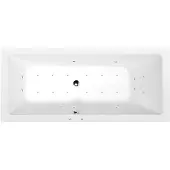 Polysan Mimoa Whirlpoolbad, 170x80x39cm, Active Hydro-Air, chroom
