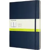 Moleskine Classic Notitieboek - Extra Large - Hardcover - Blanco - Saffier Blauw