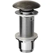 Sapho Blok Wastafelafvoer 5/4“, klikwaste, stop donker steen mat