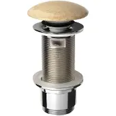 Sapho Blok Wastafelafvoer 5/4", klikwaste, stop gepolijst beige travertin