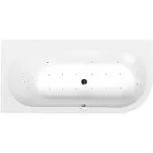 Polysan Astra Whirlpoolbad links, 165x80x48cm, Highline Hydro-Air, chroom