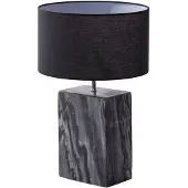 Invicta Tafellamp NOBLE 35 cm voet marmerzwart zonder lampenkap - 40901