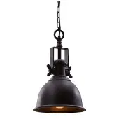 Invicta Hanglamp INDUSTRIEEL metaal zwart-brons industriële stijl - 40919