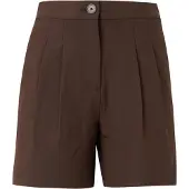 Pieces Bandplooibroek 'PCBosella' chocoladebruin