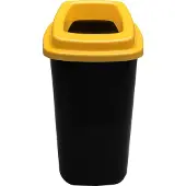 Plafor Prullenbak 28L, gemakkelijk afval recyclen – afval scheiden, afvalbakken, vuilnisbak, rood - yellow / 45L|Maat: