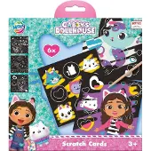 Hobby Mate Gabby's Poppenhuis kraskaarten knutselset 7-delig - scratch art creatief speelgoed jongens en meisjes vanaf 3 jaar -