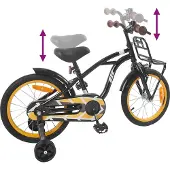 vidaXL Kinderfiets 16 Inch voor 4-6 jaar oud Zwart