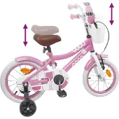 vidaXL Kinderfiets 14 Inch voor 3-5 jaar oud Licht Roze
