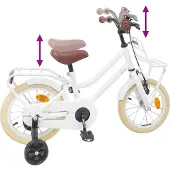 vidaXL Kinderfiets 12 Inch voor 2-4 jaar oud Wit