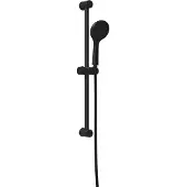vidaXL Doucheset, zwart, 70 cm, roestvrij staal