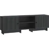 vidaXL TV Kast 150 x 31 x 50 cm Zwart Geconstrueerd hout