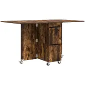 Syfax Eettafel 140 x 80 x 77 cm Bewerkt hout Gerookt eiken