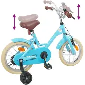 vidaXL Kinderfiets 14 Inch voor 3-5 jaar oud Lichtblauw