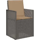 vidaXL Tuinstoelen 2 st Lichtgrijs en Taupe PP