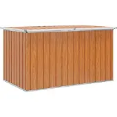 vidaXL Buitopslagdoos Gegalvaniseerd staal 171 x 99 x 93 cm Houtachtig