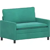 vidaXL Bank Turquoise 126 x 81 x 87,5 cm Fluweel