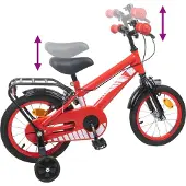 vidaXL Kinderfiets 16 Inch voor 4-6 jaar oud Rood