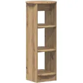 vidaXL Bijzetkast Artisanaal eiken 40 x 40 x 100 cm Geconstrueerd hout