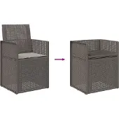 vidaXL Tuinstoelen 2 st Lichtgrijs PP