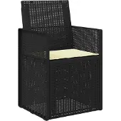vidaXL Tuinstoelen 2 st Antraciet- en crèmekleurig PP