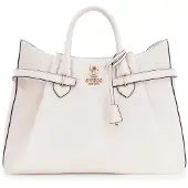 GUESS handtas schoudertas Yesba Girlfriend Satchel Bag Cream White crème