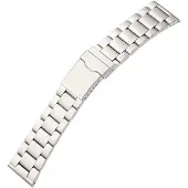 HS Horlogeband Metaal Panama Staal - 22mm