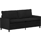 vidaXL Bankstel 2 pcs Zwart Fluweel
