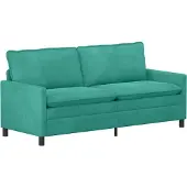vidaXL Bank Turquoise 196 x 81 x 87,5 cm Fluweel