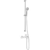 vidaXL Doucheset, chroom, 100 cm, roestvrij staal